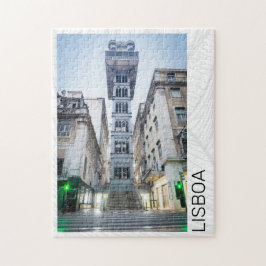 Quebra-cabeça Lisboa Portugal Retro Elevador Feriado Souvenir