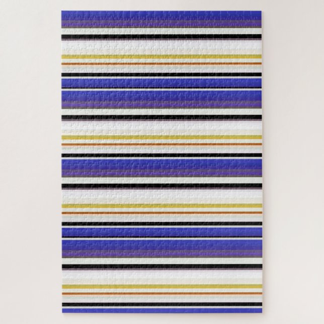 Quebra-cabeça Listras brancas e brancas (Vertical)