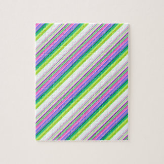 Quebra-cabeça Listras de neon coloridas quentes