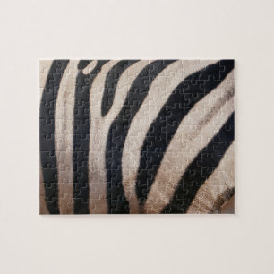 Quebra-cabeça Listras de Zebra Preta e Branca