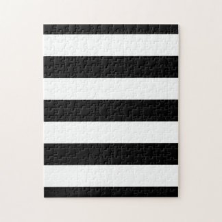 Quebra-cabeça Listras preto e branco à moda