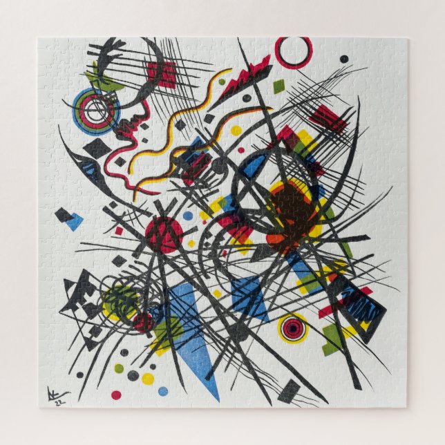 Quebra-cabeça Lithógrafo para Vierte Bauhausmappe por Kandinsky (Vertical)