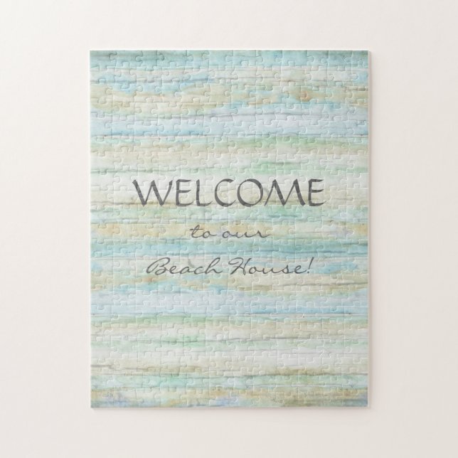 Quebra-cabeça Litoral litoral da casa de praia do oceano da (Vertical)