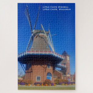 Quebra-cabeça Little Chute Windmill Dutch Smock Mill, Wisconsin