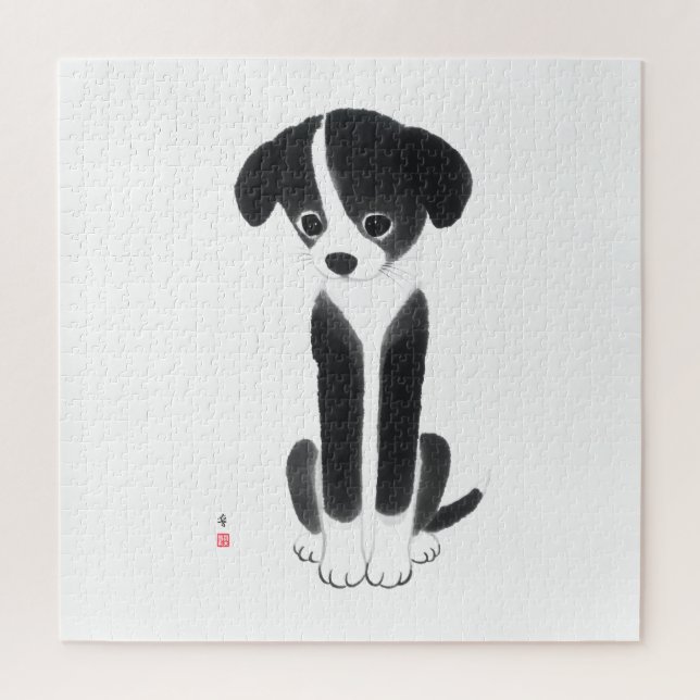 Quebra-cabeça Little Ink Pup – White Challenge Edition (Vertical)