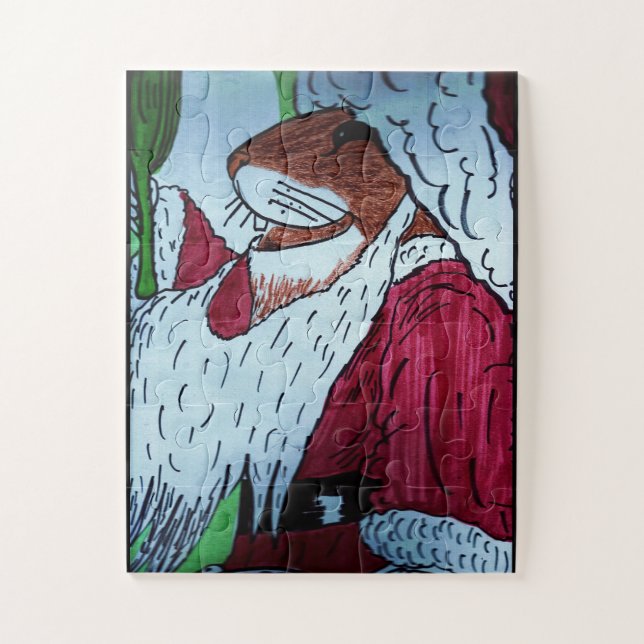 Quebra-cabeça LITTLE MOUSE SANTA Puzzle (Vertical)