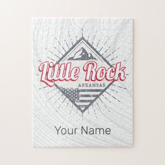 Quebra-cabeça Little Rock Arkansas City USA Design (Vertical)