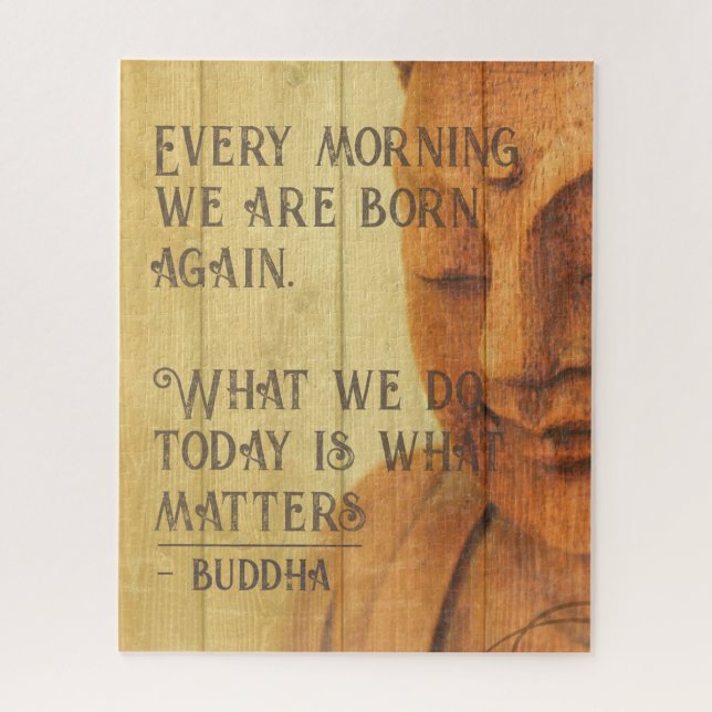 Quebra-cabeça Live for Today Mantra Buddha Motivation Cote (Vertical)