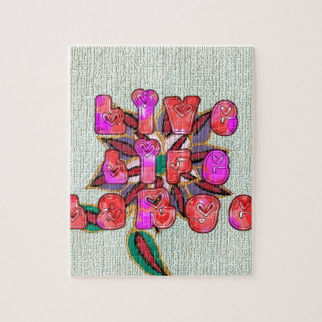 Quebra-cabeça "Live Life Large", Impressão de Arte (Vertical)