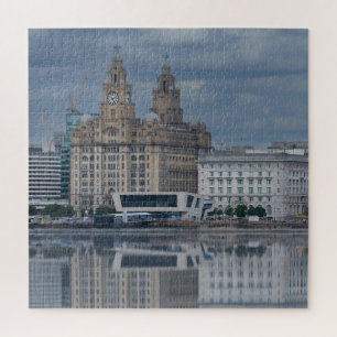 Quebra-cabeça Liverpool Skyline Refletion