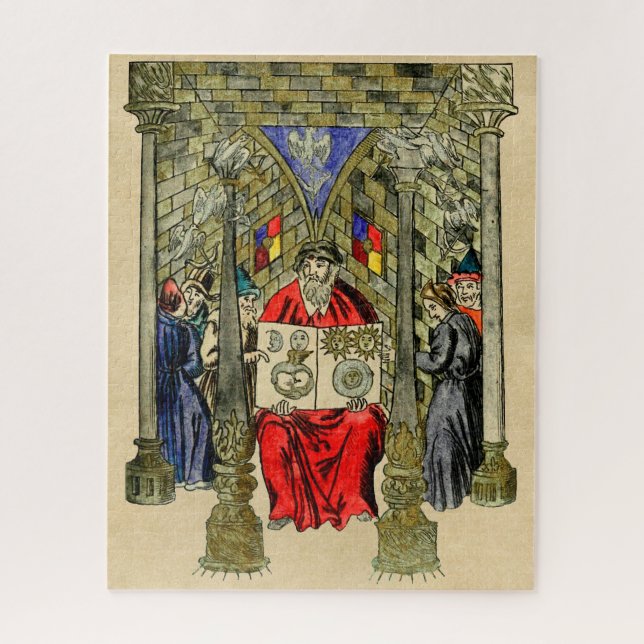 Quebra-cabeça Livro de Alquimia e Artes Herméticas (Vertical)