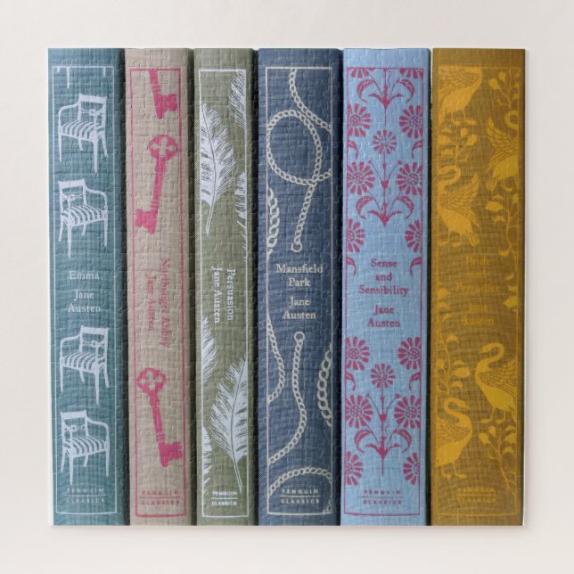 Quebra-cabeça Livros de Jane Austen (Vertical)