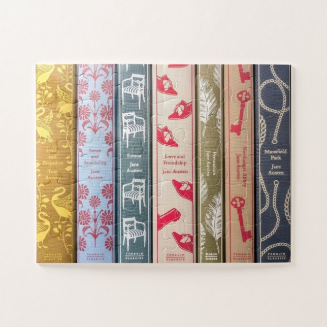 Quebra-cabeça Livros de Jane Austen (Horizontal)