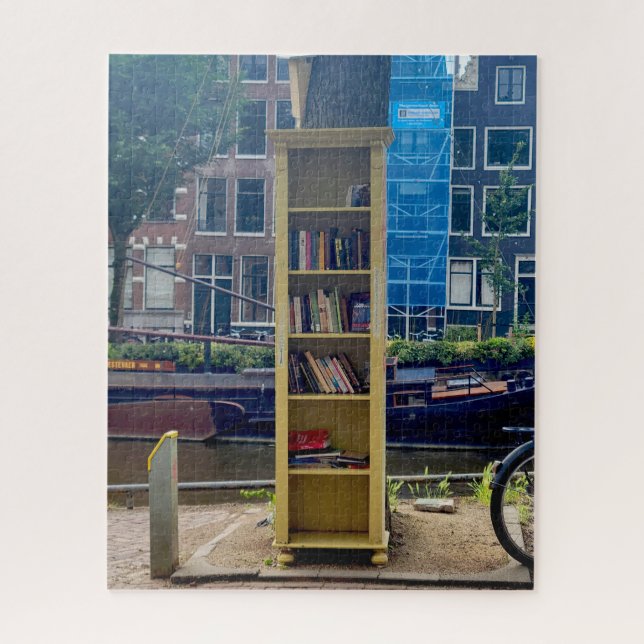 Quebra-cabeça Livros em Amsterdã (Vertical)