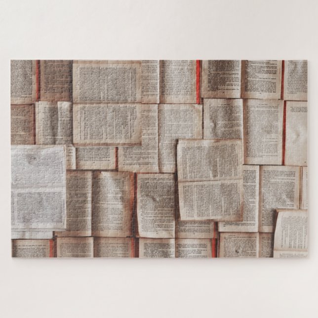 Quebra-cabeça Livros Vintage (Horizontal)