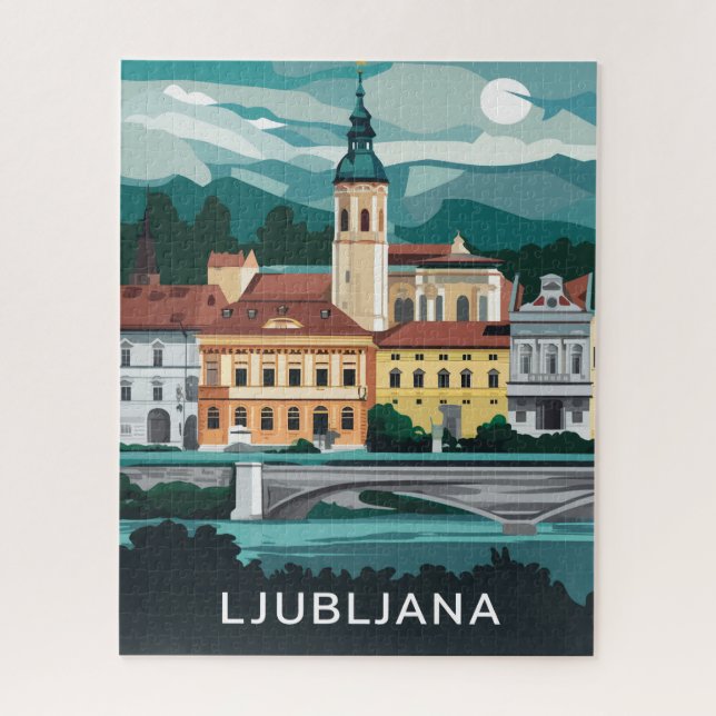 Quebra-cabeça Ljubljana, Slovenia  (Vertical)