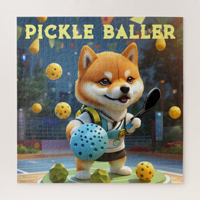 Quebra-cabeça Lo de Pickleball Personalizado (Vertical)