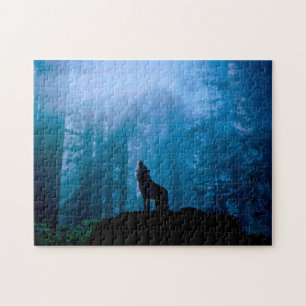 Quebra-cabeça Lobo de Ouro na Natureza