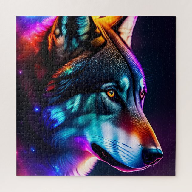 Quebra-cabeça Lobo Deslumbrante (Vertical)