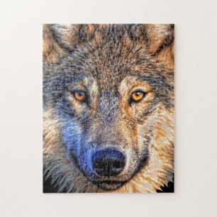 Quebra-cabeça Lobo - Face -