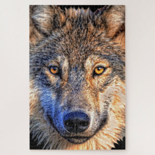 Quebra-cabeça Lobo - Face -