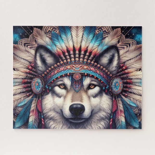 Quebra-cabeça Lobo Nativo (Horizontal)