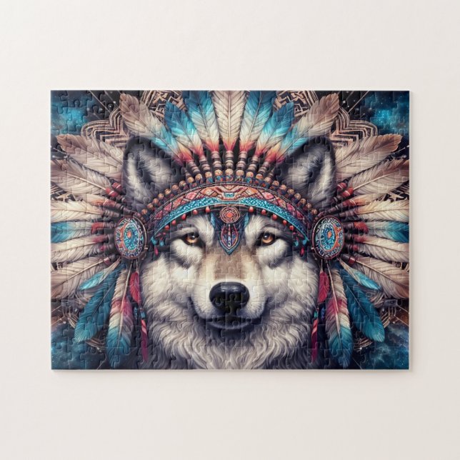 Quebra-cabeça Lobo Nativo (Horizontal)