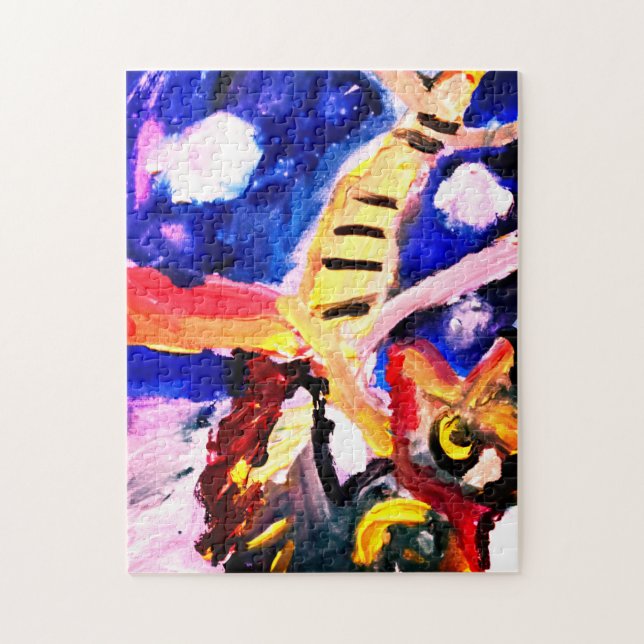 Quebra-cabeça Lobo no inverno  (Vertical)