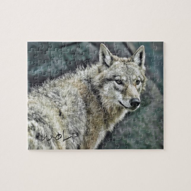 Quebra-cabeça LOBO [Quebra-cabeça: 110 peças] (Horizontal)
