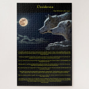 Quebra-cabeça Lobos brancos de Desiderata na montanha
