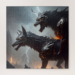 Quebra-cabeça Lobos Cyborg Relâmpago