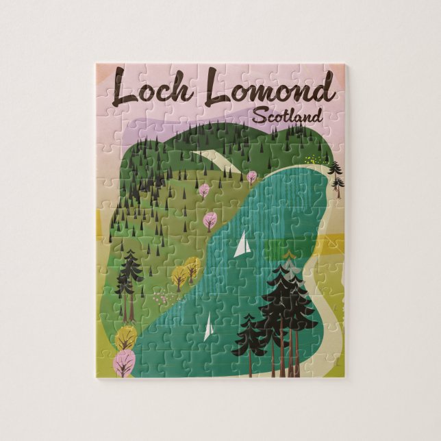 Quebra-cabeça Loch Lamond Escócia (Vertical)