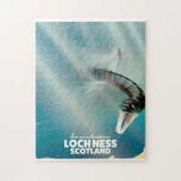 Loch Ness Scotland monster viagens vintage