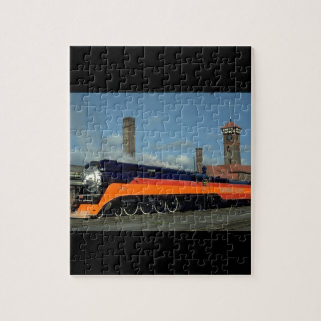 Quebra-cabeça Locomotiva #4449_Trains da "luz do dia" do SP (Vertical)