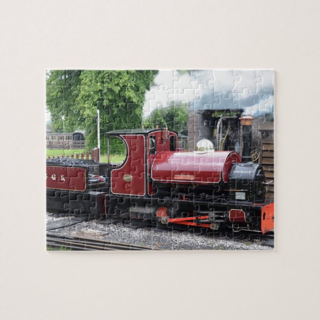 Quebra-cabeça Locomotiva pequena do calibre estreito (Horizontal)