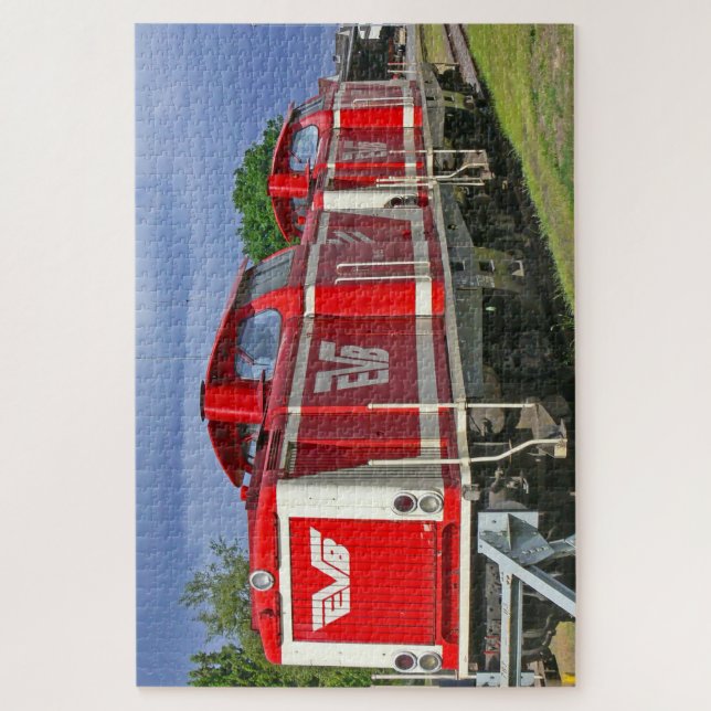 Quebra-cabeça Locomotivas a Diesel Alemanha. (Vertical)