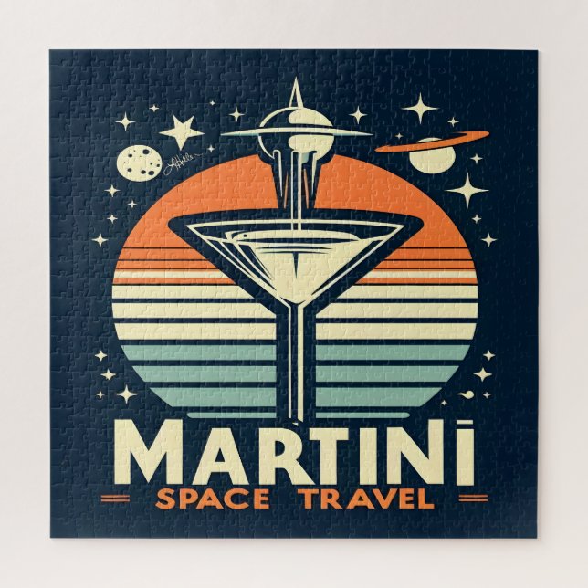 Quebra-cabeça Logotipo de remoção do Viagem de espaço Martini (Vertical)