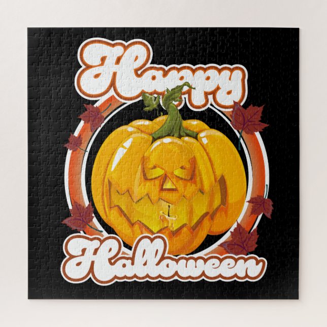 Quebra-cabeça Logotipo Feliz de Halloween (Vertical)