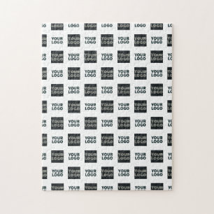 Quebra-cabeça Logotipo repetido simples do logotipo 2 Branco