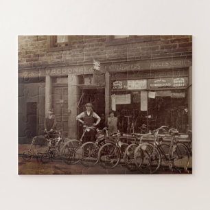 Quebra-cabeça Loja de Bicicletas Escocesa Antiga G J MacDonald c
