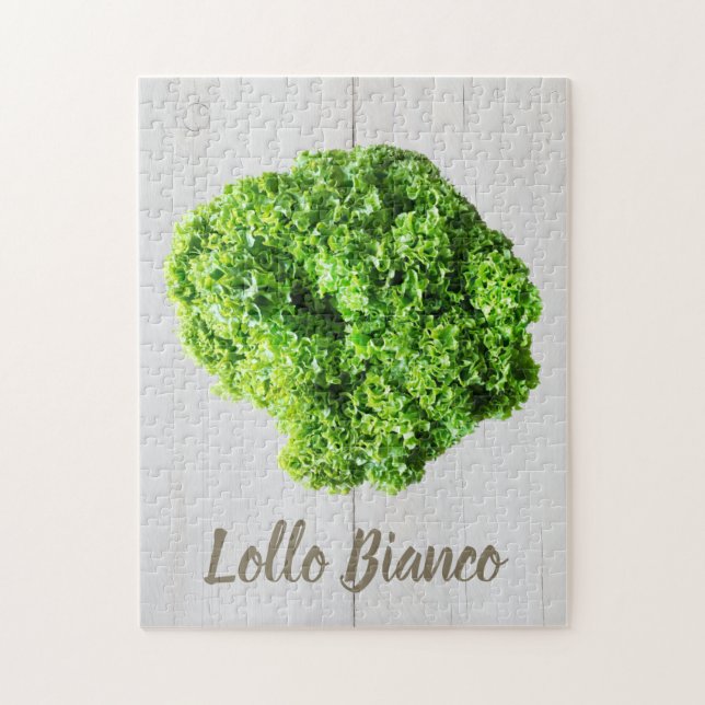 Quebra-cabeça Lollo Bianco Salad alface para Vegans (Vertical)