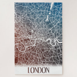 Quebra-cabeça London United Kingdom City Map Viagem
