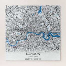 Quebra-cabeça London United Kingdom City Map Viagem