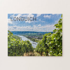 Quebra-cabeça Longuich Moselle Vineyard Panorama Alemanha