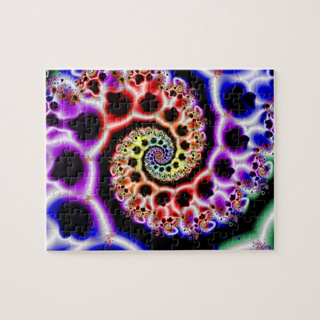 Quebra-cabeça Loops de fruta | Arte Fractal Arco-Íris (Horizontal)