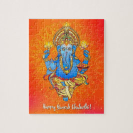 Quebra-cabeça Lord Ganesha Hindu God Puzzle