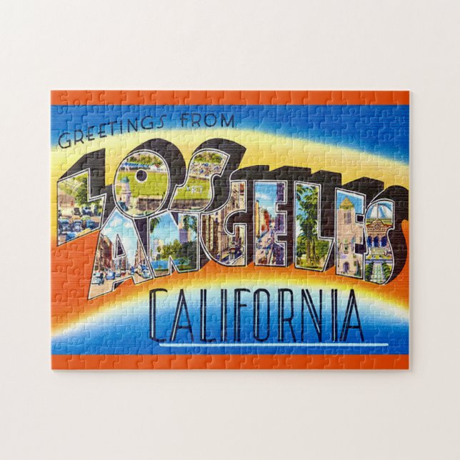 Quebra-cabeça Los Angeles California (Horizontal)
