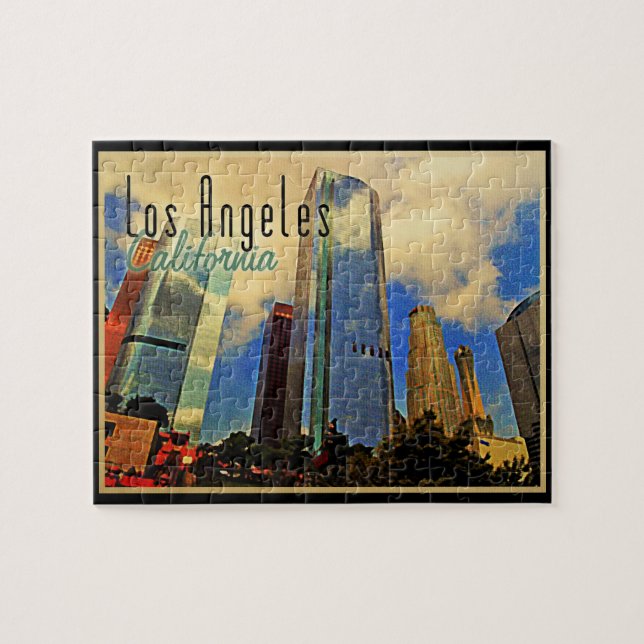 Quebra-cabeça Los Angeles Skyline (Horizontal)
