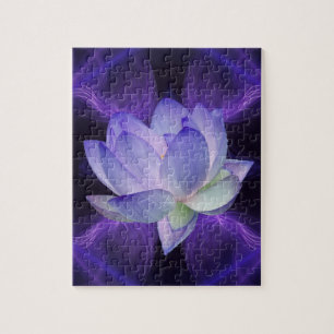 Quebra-cabeça Lotus roxo e geometria sagrado