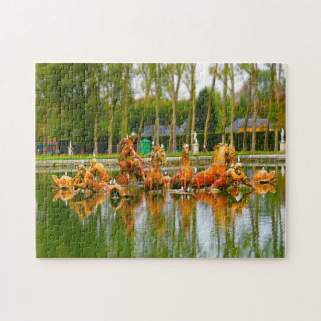 Quebra-cabeça Louvre Paris. (Horizontal)